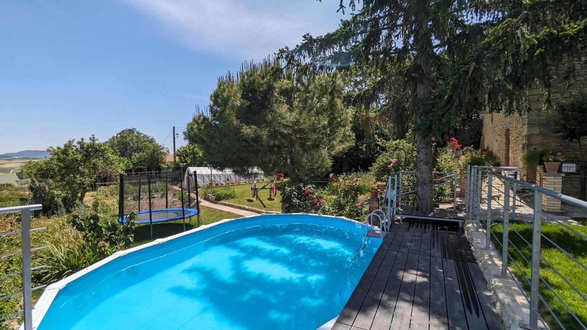 Casa Albaitar Con Piscina Y Sala De Juegos Azcona Buitenkant foto